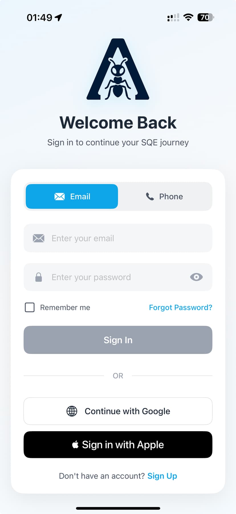 Ant Law SQE App Screenshot 2